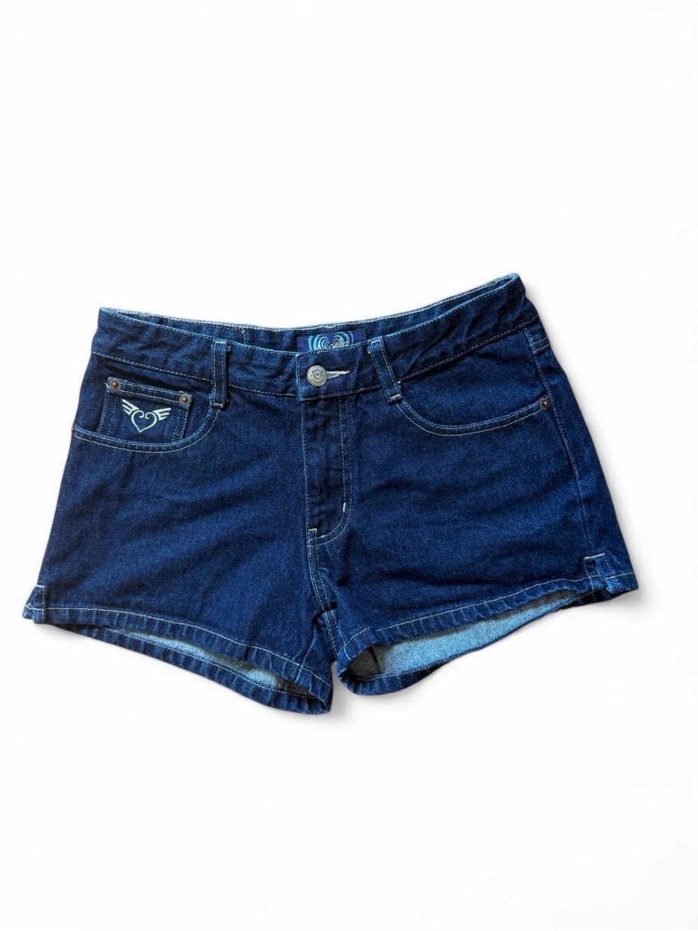Vintage Angels Dark Blue Denim Shortie Shorts